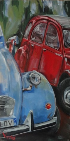 Tableau voiture ancienne, Feeby
