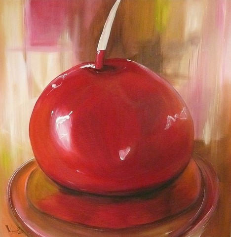 peintures dur gateaux - Acrylique 100x100 Pomme d'Amour