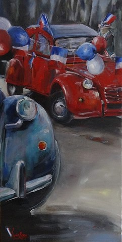 Peinture 2CV 14 Juillet