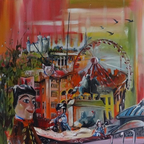 Peinture Ressy Ville de Lyon France